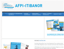 Tablet Screenshot of afpi-itibanor.fr